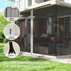 Outsunny 302 x 207cm Universal Replacement Mesh Sidewall Netting for Patio Gazebos and Canopy Tents, (Sidewall Only) Beige