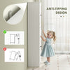 HOMCOM Tall Bathroom Storage Cabinet - White