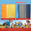 AIYAPLAY 5 in 1 Bouncy Castle for Children, Inflatable Bounce House with Dual Slides, Pool, Climbing Wall, Water Cannons, Blower
