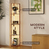 HOMCOM Three-Tier Corner Floor Lamp