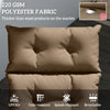 Outsunny Sun Lounger Cushions Only, 190x56x10cm Garden Lounge Chair Cushions, UPF20+ 220gsm Fabric, Thick Sunbed Replacement Pads with 6 Ties, Khaki