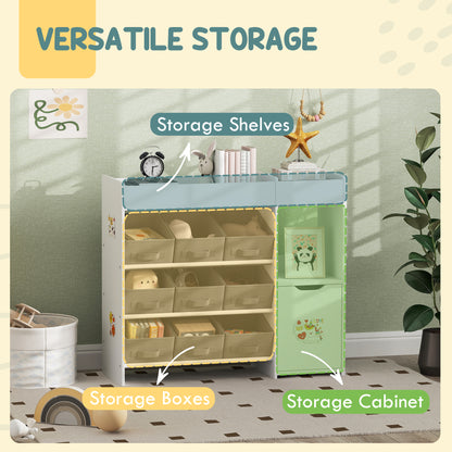 AIYAPLAY Kids Toy Storage in White