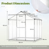 185 x 185 cm/244 x 185 cm Greenhouse Large Walk-in Green House-S