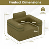 Inflatable Camping Chair Portable Sofa Chair with Built-in Air Pump-Green