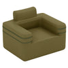 Inflatable Camping Chair Portable Sofa Chair with Built-in Air Pump-Green