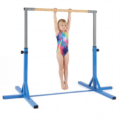 Gymnastics Bar with a young girl hanging from the bar