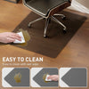 HOMCOM Chair Mat for Hard Floors, 90 x 120 cm Non-Slip Floor Mats for Wood/Tile Protection, Office & Home, Black