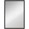 HOMCOM Wall Bathroom Mirror, 70 x 50 cm Wall-Mounted Mirror for Living Room, Bedroom, Hallway, Black