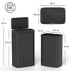 HOMCOM 45L Kitchen Sensor Bin - Black