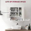 kleankin Wall Mounted Bathroom Storage Cupboard - White