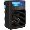 HOMCOM Air Cooler with Adjustable Head, Portable Air Conditioner with 3 Wind Speed, 2 Cool Mist, RGB Light, Black