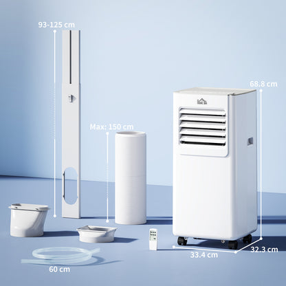 HOMCOM 7000 BTU Air Conditioning Unit in White