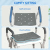 HOMCOM 57-69cm Aluminium Frame Bath Seat
