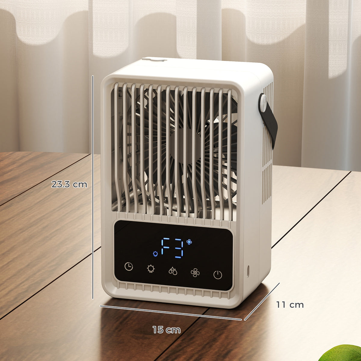 HOMCOM Portable Air Conditioner in Black and White