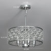 HOMCOM 51 Crystallite Four-Bulb Chandelier - Silver-Tone