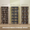HOMCOM 360 CD Storage Unit - Natural Wood Finish
