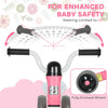 AIYAPLAY Toddler Balance Bike with No Pedal, 3 Silence Wheels for 12-36 Months Boys and Girls, Indoor Outdoor, Pink