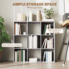 HOMCOM Nine-Cube Storage Shelf - Marble Grey