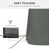 Outsunny Garden Bench Cushion 2 Seater Loveseat Seat Pad for Patio Swing Furniture for Indoor & Outdoor Use, 120 x 50 x 8 cm, Grey