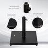 Outsunny Î¦35/38/48MM 18KG Steel Square Parasol Stand Base w/ Adjustable Knob Umbrella Stand Garden Patio Outdoor Home, Black