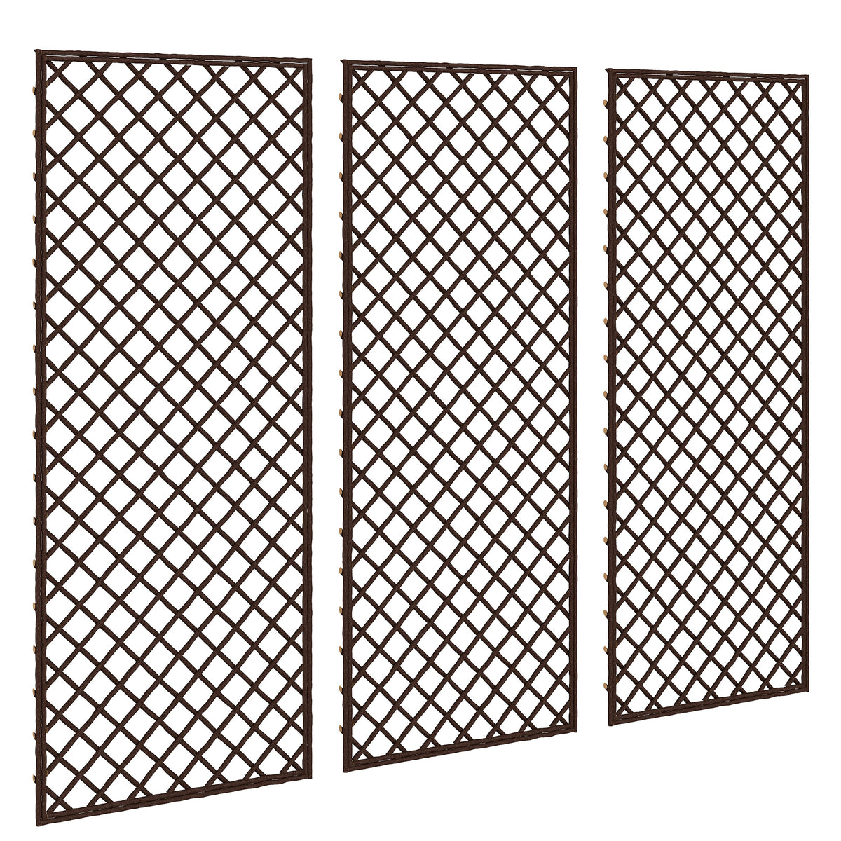Outsunny Garden Trellis in a Natural Wood Finish