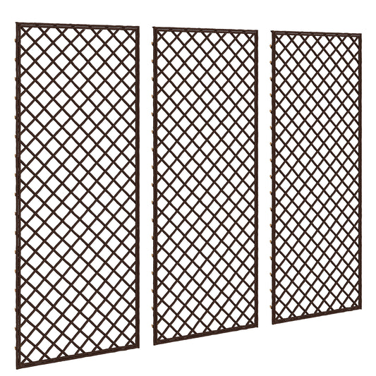Outsunny Garden Trellis in a Natural Wood Finish