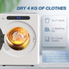 HOMCOM 4kg Compact 40-60â  Tumble Dryer - White