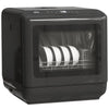 HOMCOM 6L Five-Mode Tabletop Dishwasher - Black