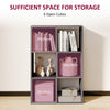 HOMCOM 6-Cube Bookshelf - Grey