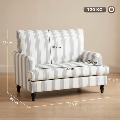 HOMCOM Velvet Single Sofa Armchair in Grey