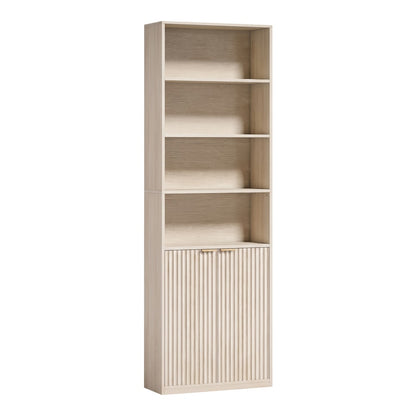 HOMCOM Bookcase in Oak Wood Effect
