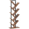 HOMCOM Eight-Section Tree Bookcase - Wood-Effect