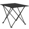 Outsunny Folding Camping Table, Lightweight Metal Picnic Table with Carry Bag, Foldable Table for Outdoor Camping, Picnic, Hiking, BBQ, Fishing, Black