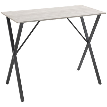 HOMCOM 120 cm Rectangular Bar Table for 4 People in White