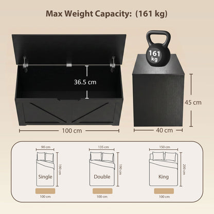 Storage cabinet dimensions and mattress size comparison diagram