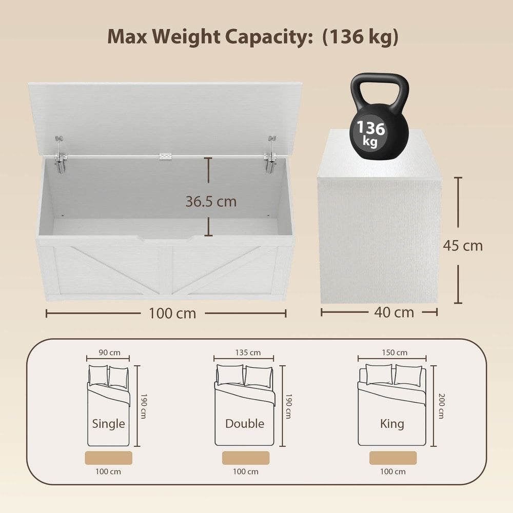 Dimensions and size comparison of the storage cabinet with beds