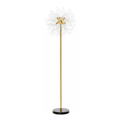 HOMCOM 160cm Dandelion-Crystallite Floor Lamp standing against a plain white background