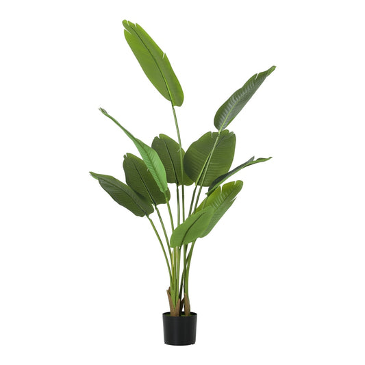 HOMCOM 160cm Tall Artificial Bird of Paradise Plant standing against a plain white background