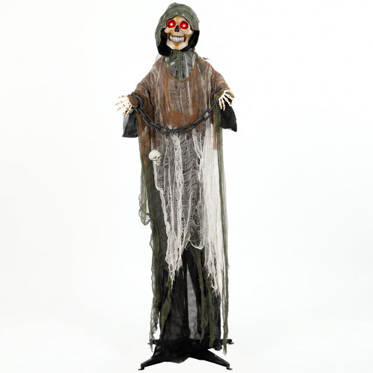 HOMCOM 170cm Animated Grim Reaper standing full height against a white background