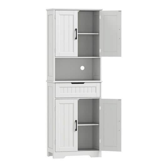 HOMCOM 172 cm Tall Kitchen Pantry Cupboard in White