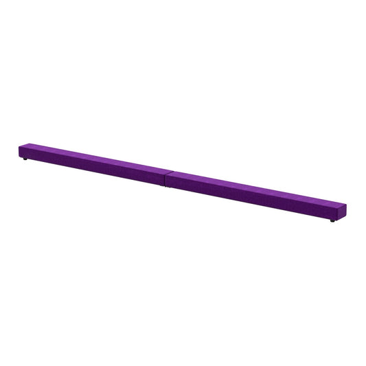 HOMCOM 2.1M 7FT Gymnastics Folding Balance Beam in purple, a long rectangular bar with a slight texture