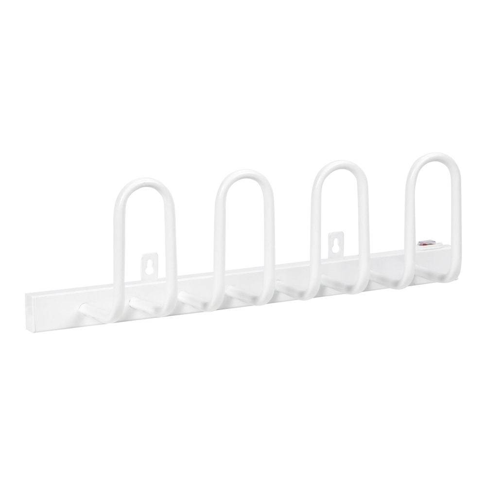 HOMCOM 2 Pairs Electric Shoe Dryer in white with four U-shaped drying arms on a wall mount