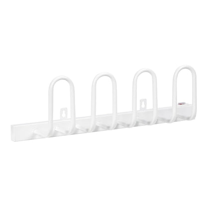 HOMCOM 2 Pairs Electric Shoe Dryer in white with four U-shaped drying arms on a wall mount