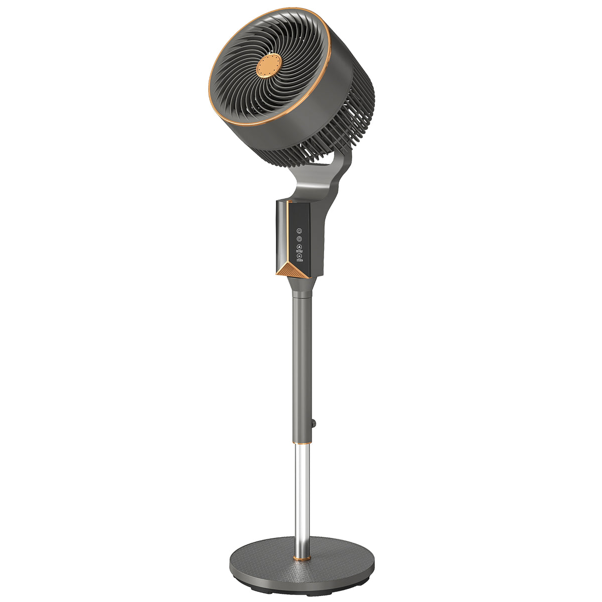 HOMCOM 20 dB Silent Standing Fan in Grey