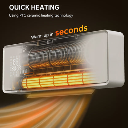 Close up of the heating element inside the electric heater