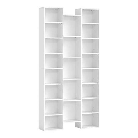 HOMCOM 21-Compartment Bookshelf standing against a plain white background