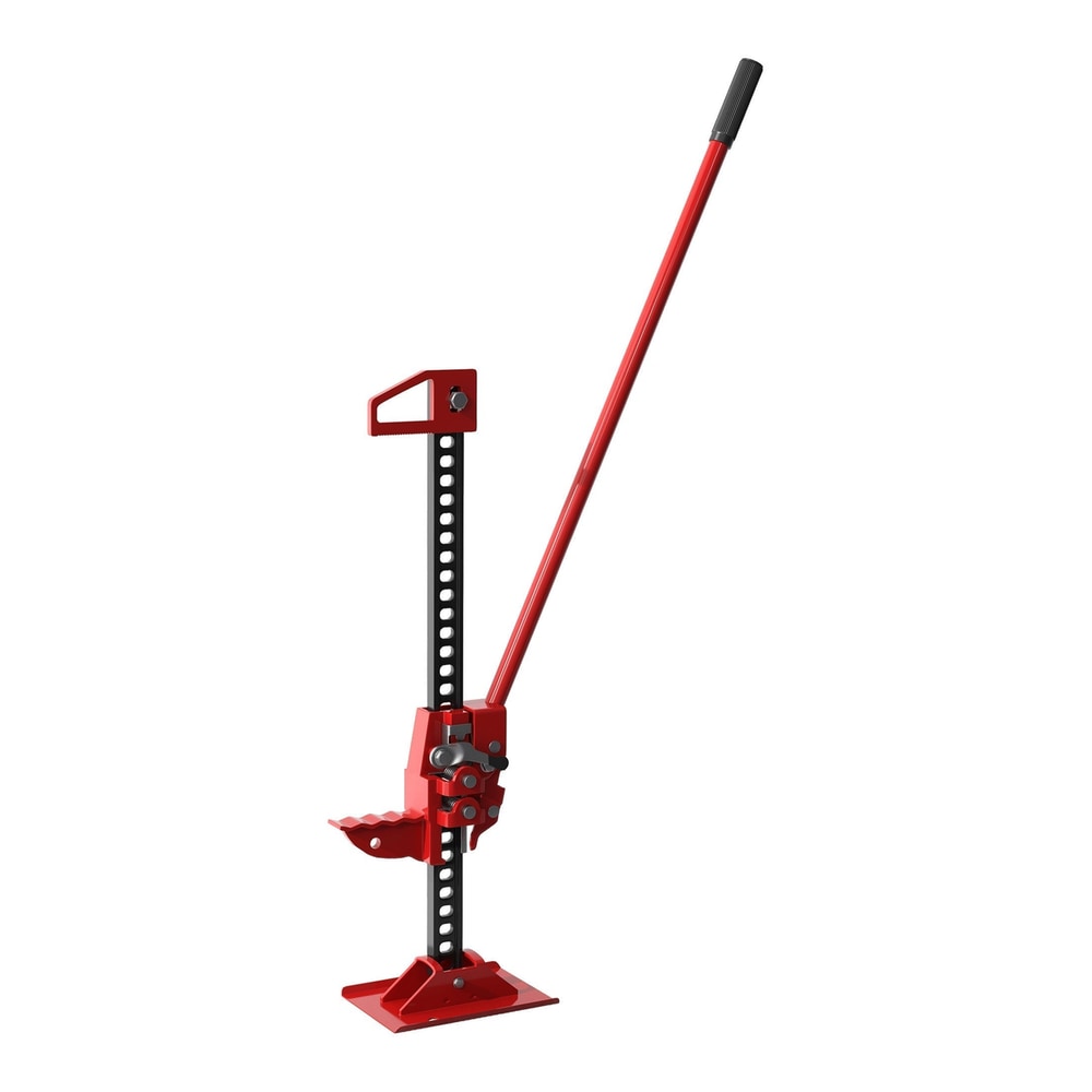 HOMCOM 3 Tonne Farm Jack, a red high lift jack with a black handle and base