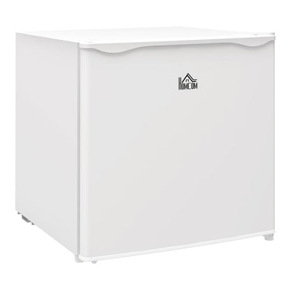 HOMCOM 35L Mini Freezer, a compact white appliance with the brand logo on the front