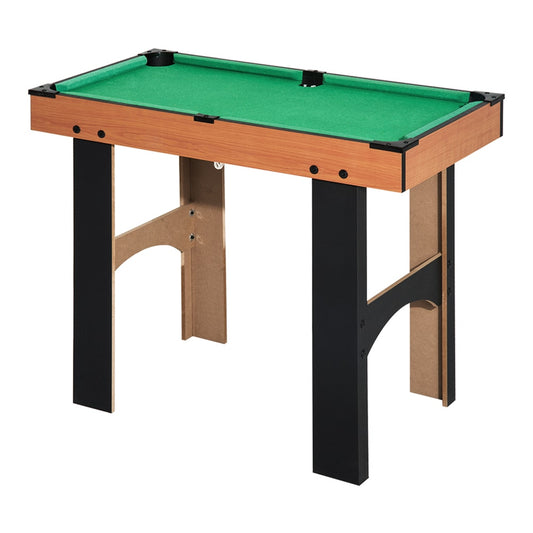 HOMCOM 4 in 1 Multi Games Table in a Natural Wood Finish