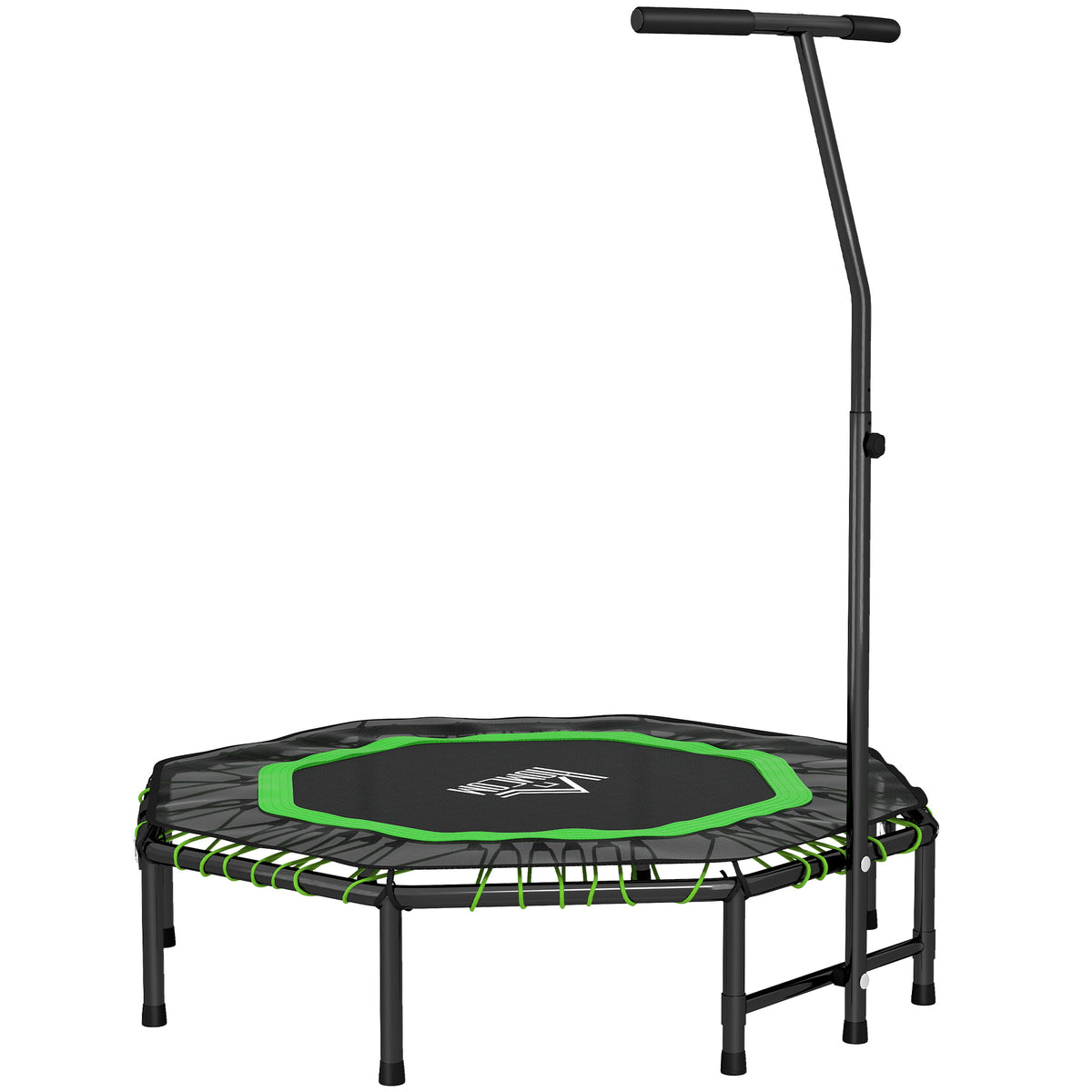 HOMCOM 48" Octagonal Mini Fitness Rebounder Trampoline in Green